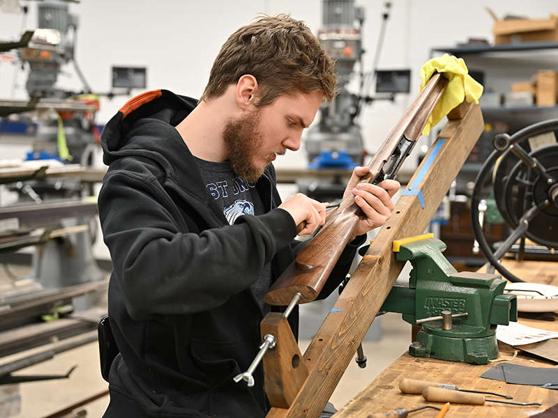 gunsmith-technology-student-working-on-projects
